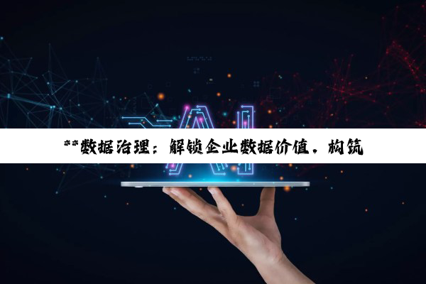 **数据治理：解锁企业数据价值，构筑安全与合规的基石**